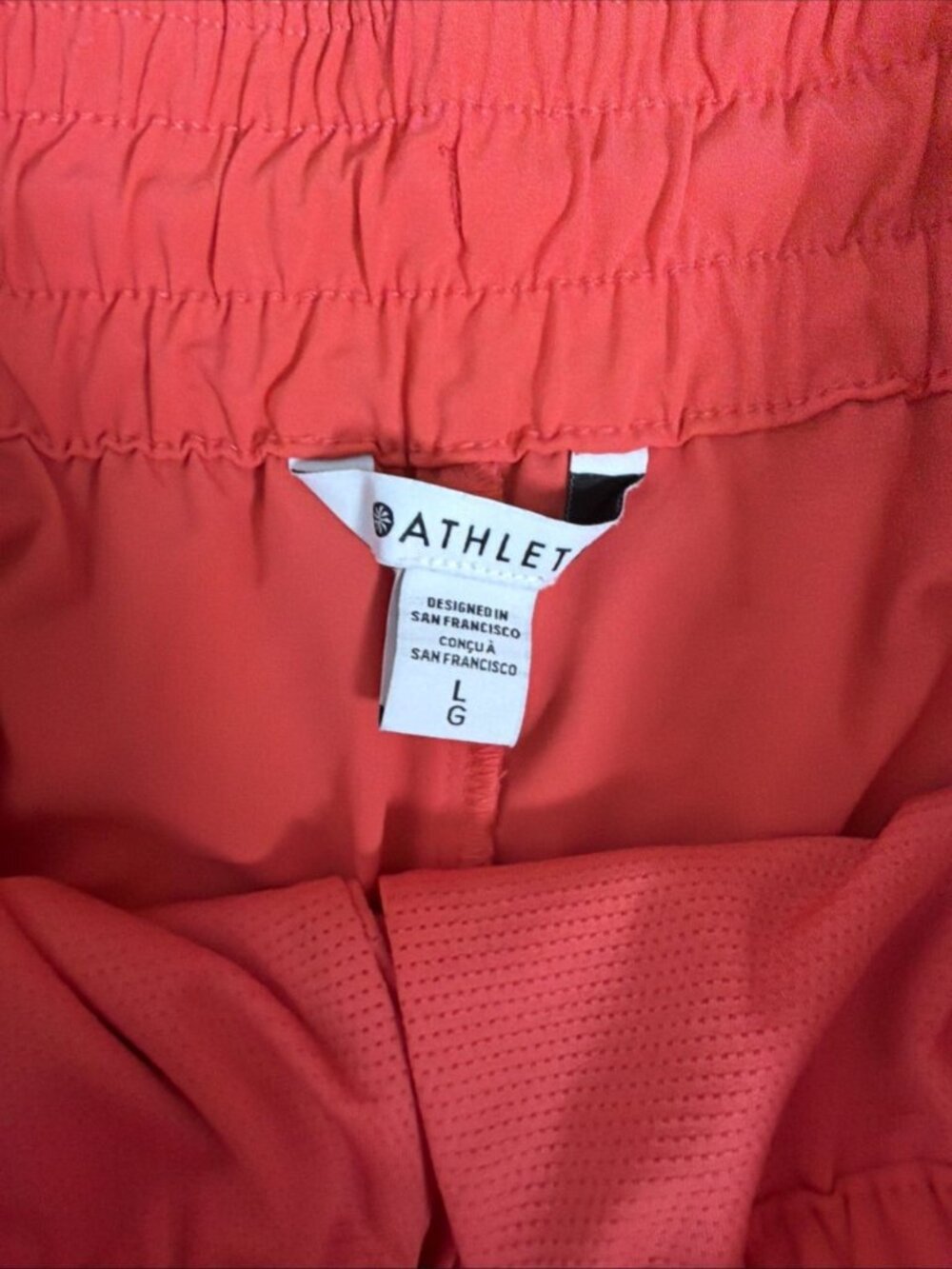 Athleta Coral Athletic Women's Shorts Size L (P2) - Picture 2 of 6